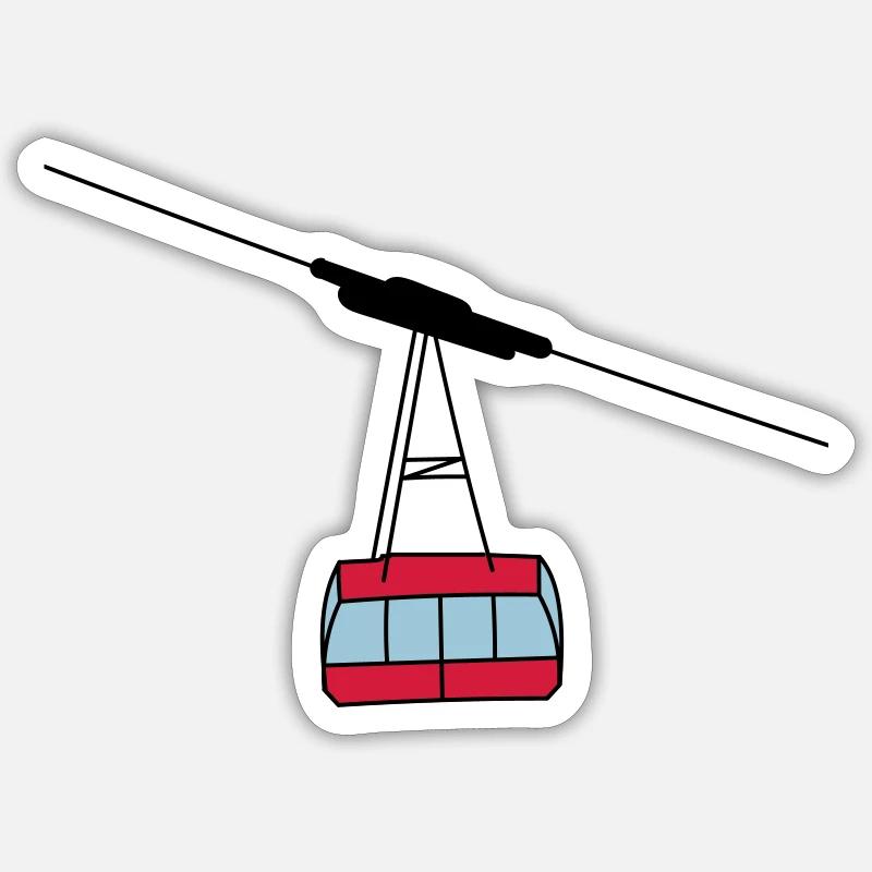 gondole - Sticker taille S (10 x 10 cm) - blanc mat