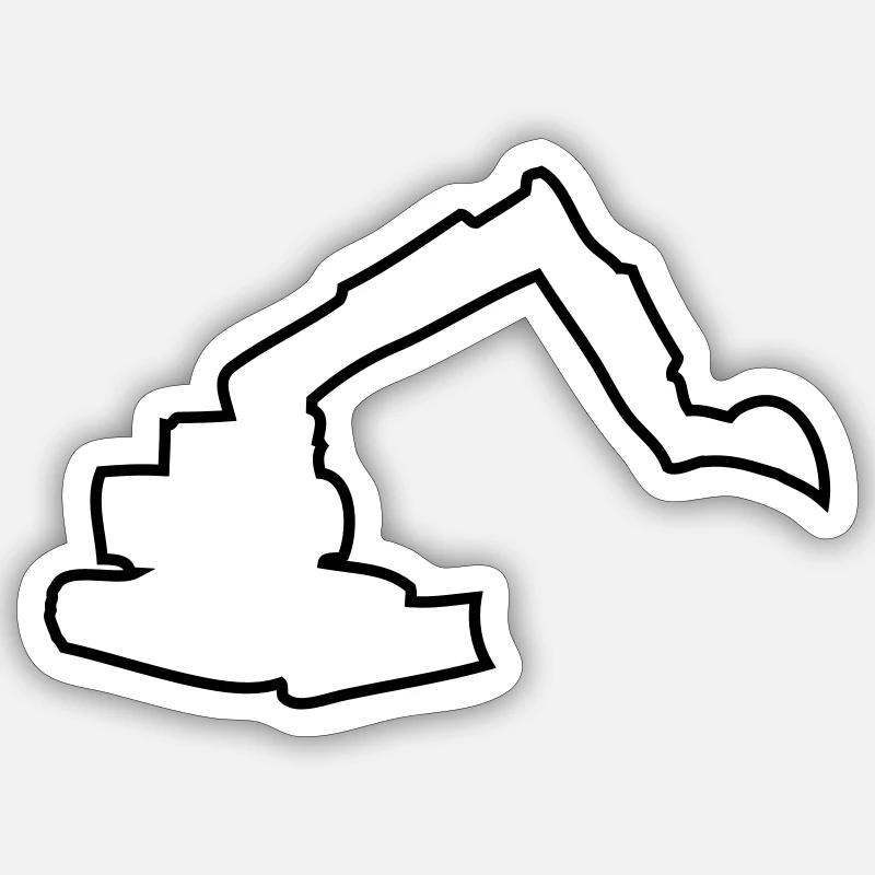 digger Sticker size S (10 x 10 cm)