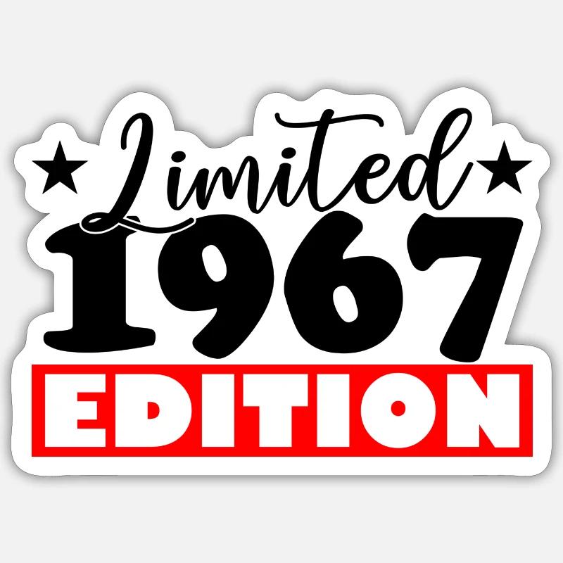 1967 - Sticker Größe S (10 x 10 cm) - Mattweiß