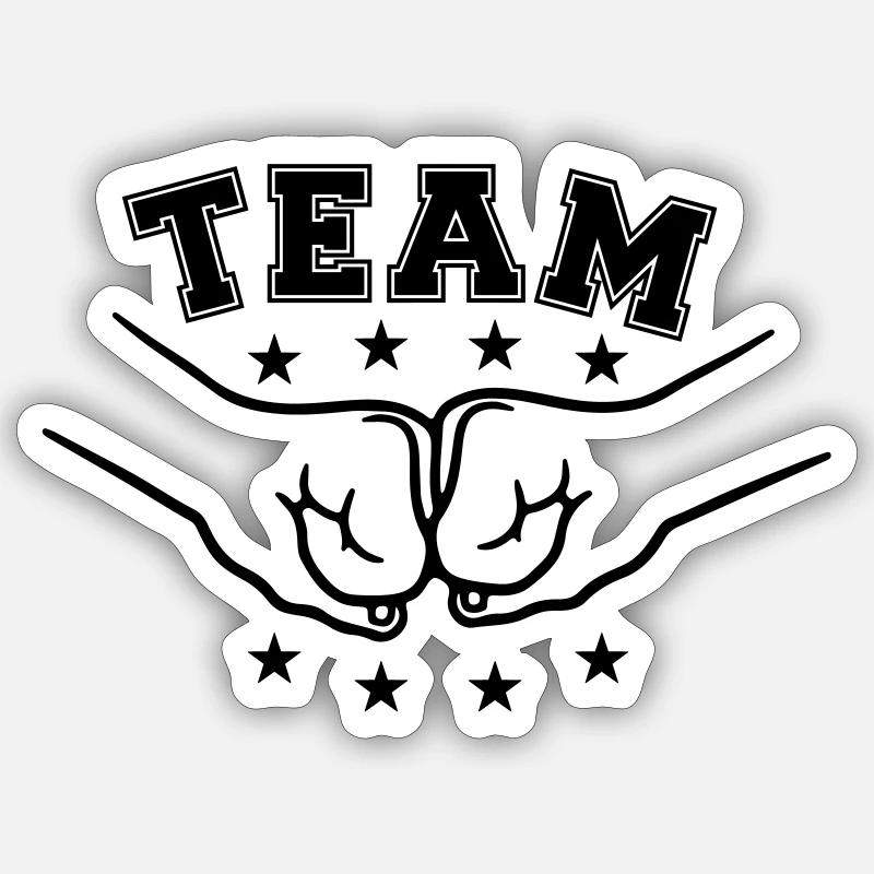 Amis de l'équipe Faeuste Sticker taille S (10 x 10 cm)