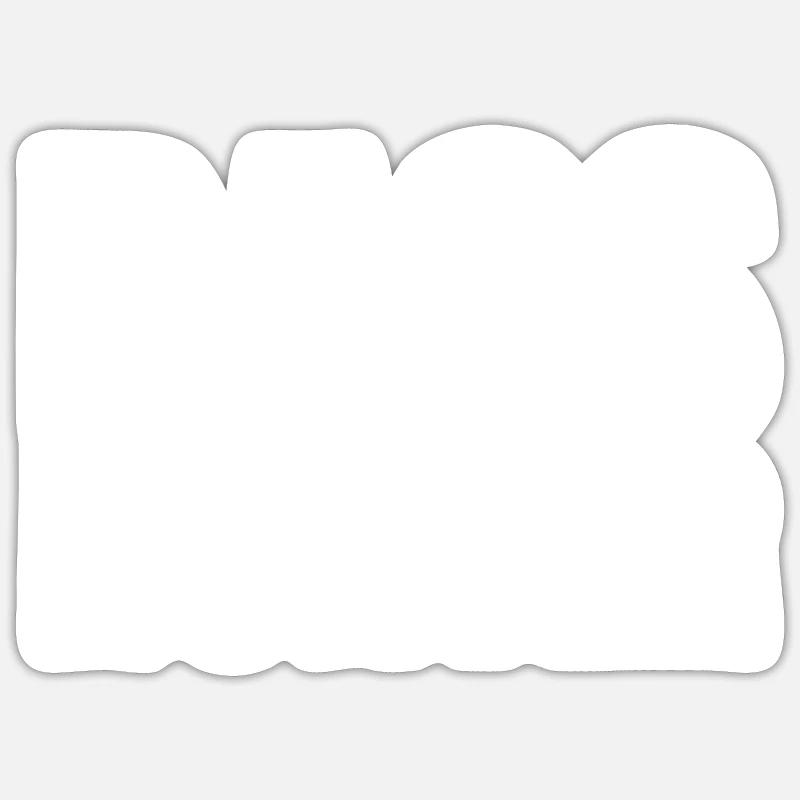 Barsch - Sticker Größe S (10 x 10 cm) - Mattweiß