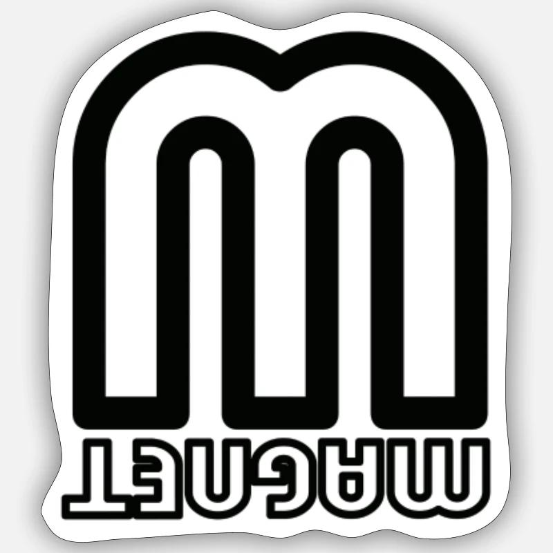 Magnet, single - Sticker size S (10 x 10 cm) - white matte
