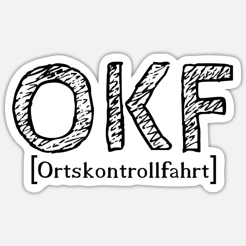 Commande d'inspection de site OKF Sticker taille S (10 x 10 cm)