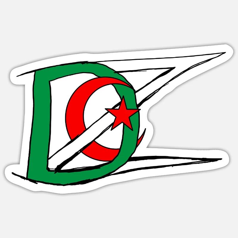 Dz Algeria - Sticker size S (10 x 10 cm) - white matte