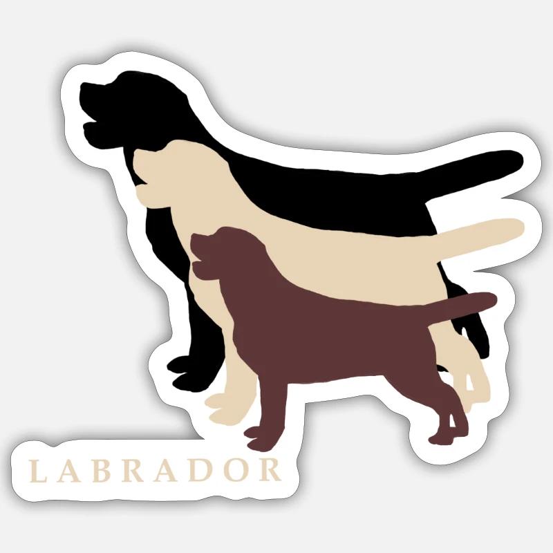 Labrador - Sticker size S (10 x 10 cm) - white matte
