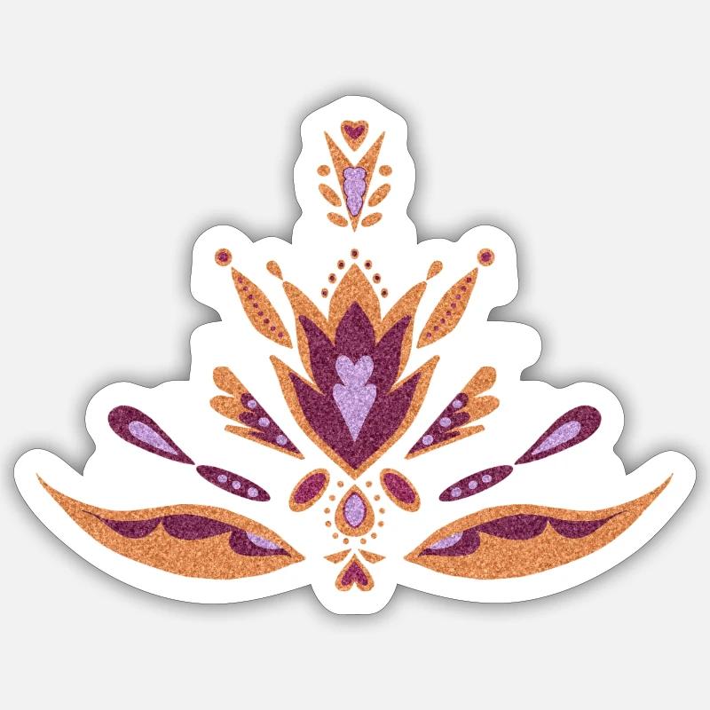Good luck pattern - Sticker size S (10 x 10 cm) - white matte
