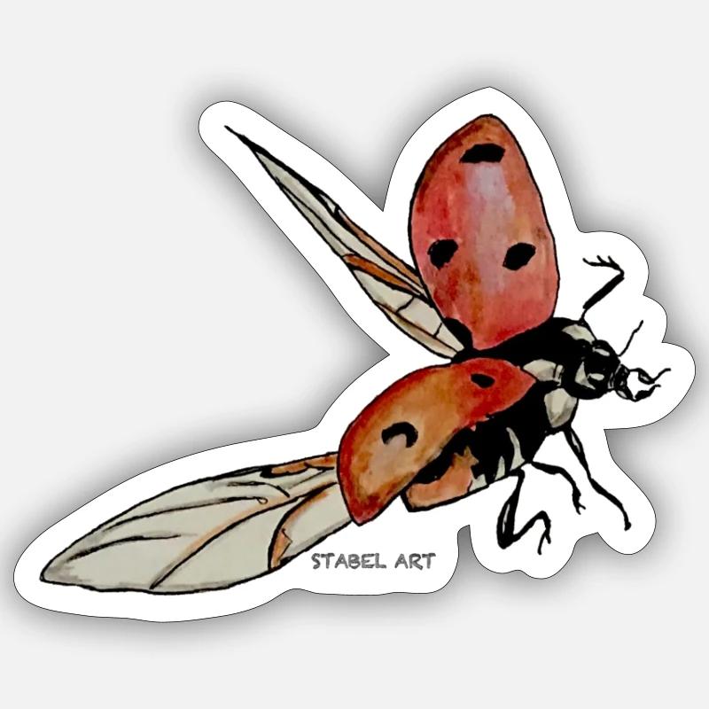 Marienkäfer/ Ladybug Sticker Größe S (10 x 10 cm)