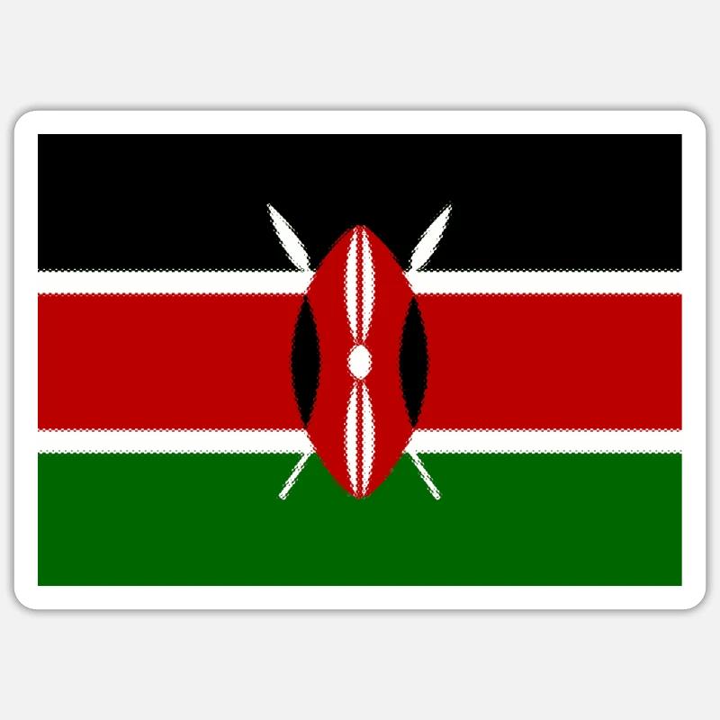 Kenya Sticker taille S (10 x 10 cm)