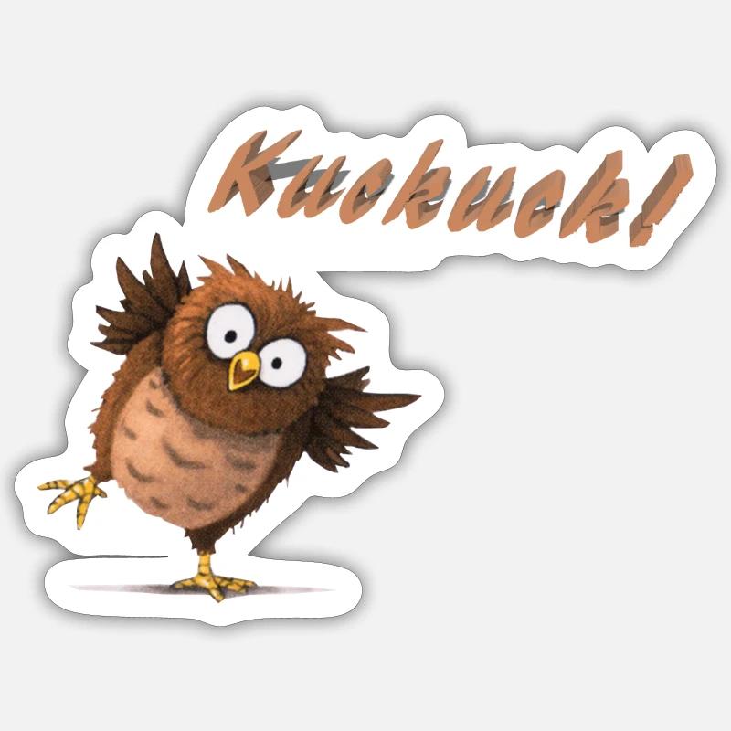 cuckoo - Sticker size S (10 x 10 cm) - white matte