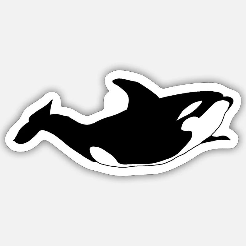 Orque - Sticker taille S (10 x 10 cm) - blanc mat