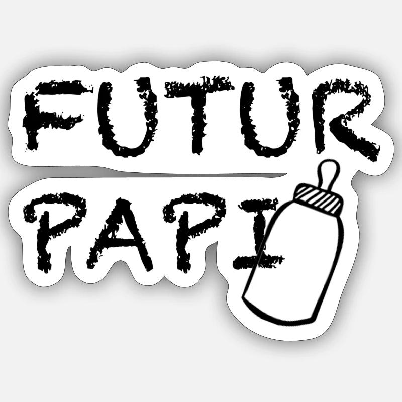 Futur Papi Sticker taille S (10 x 10 cm)