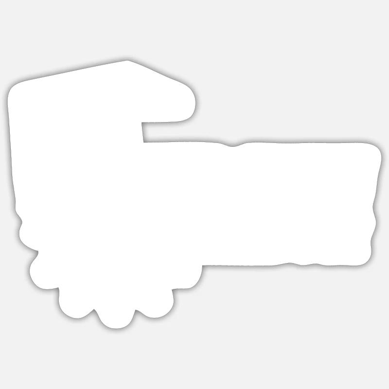 Crane operator Crane crane crane crane - Sticker size S (10 x 10 cm) - white matte