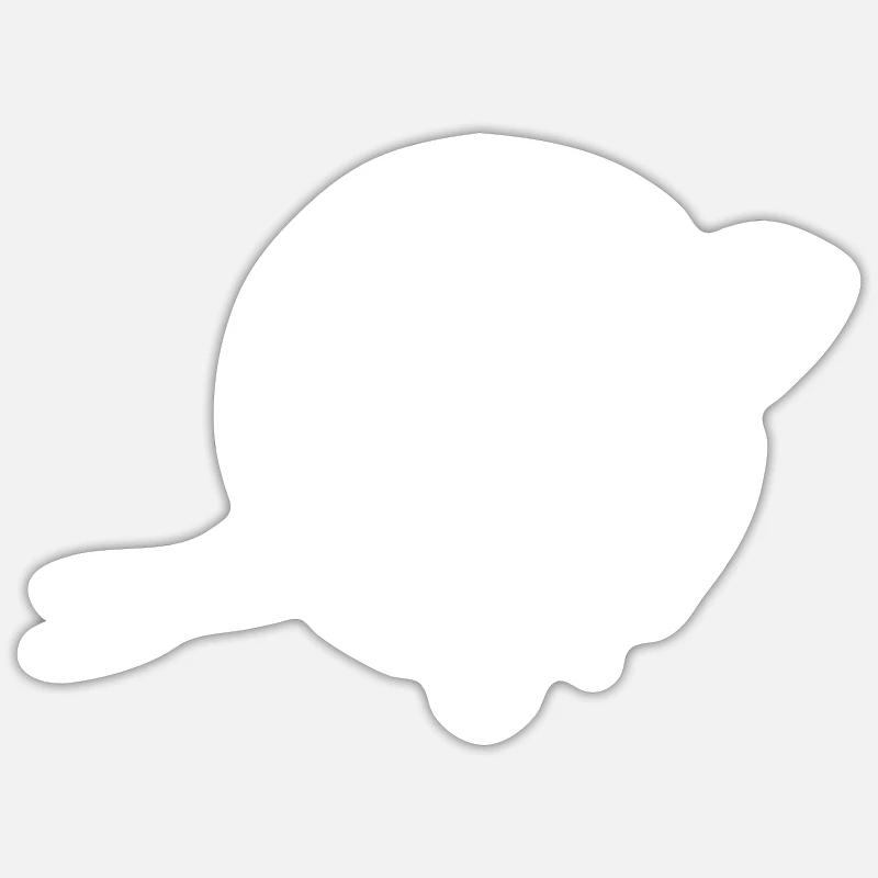 white orca - Sticker size S (10 x 10 cm) - white matte
