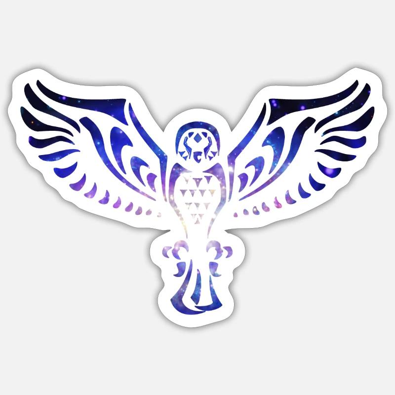 Hawk Galaxy Adler Eagle Sticker Größe S (10 x 10 cm)