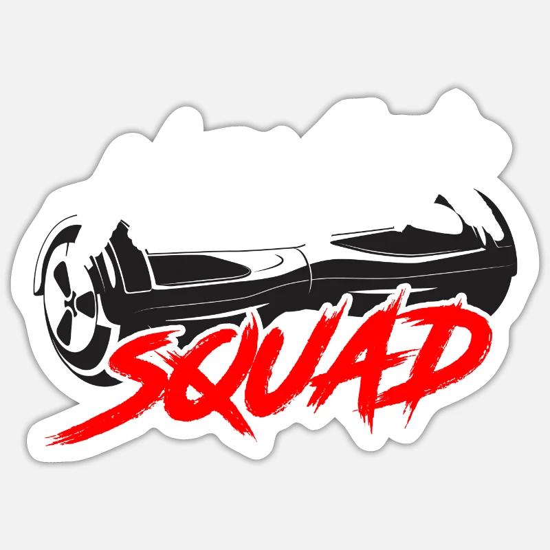Hoverboard Hover Board Gift - Sticker size S (10 x 10 cm) - white matte