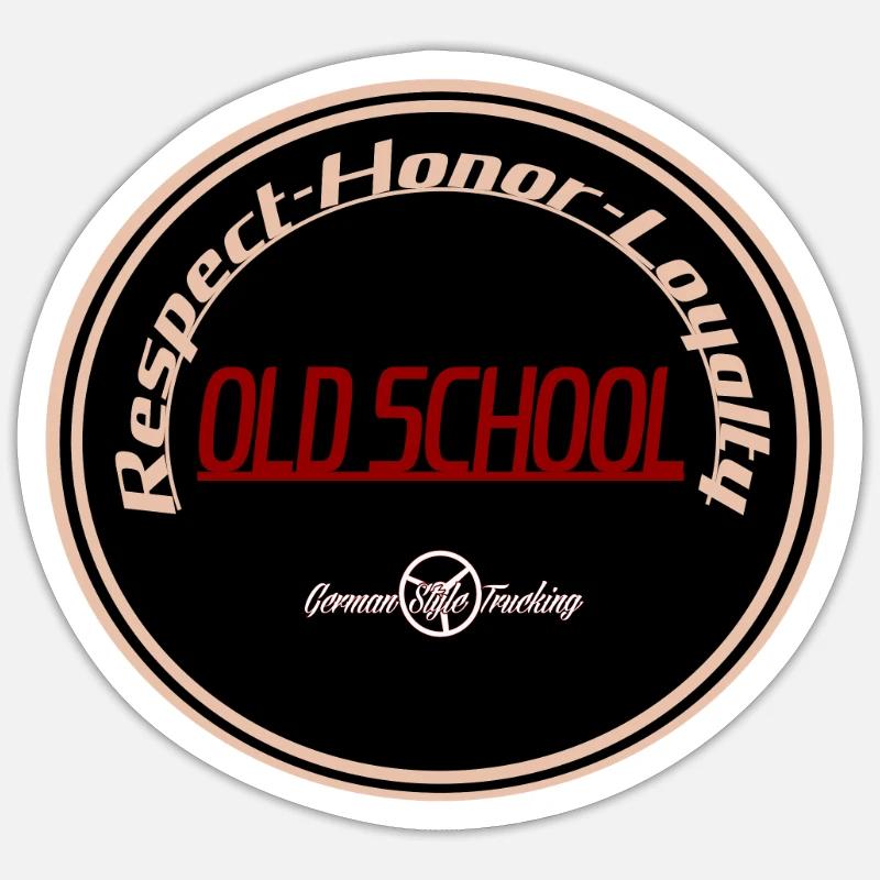 Respect Honor Loyalty - Sticker Größe S (10 x 10 cm) - Mattweiß