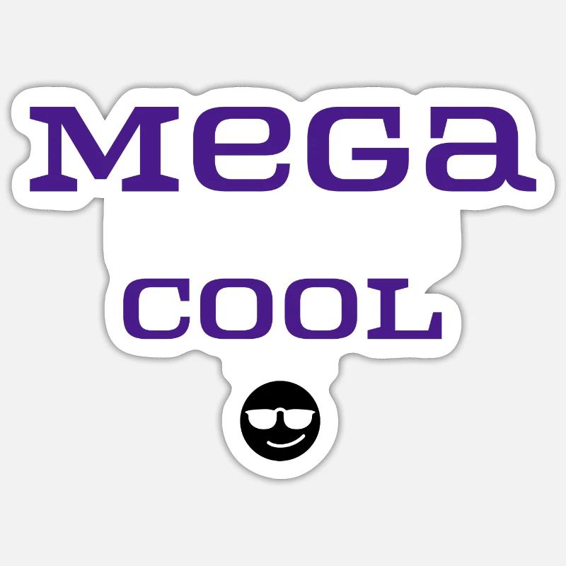Mega cool Sticker Größe S (10 x 10 cm)