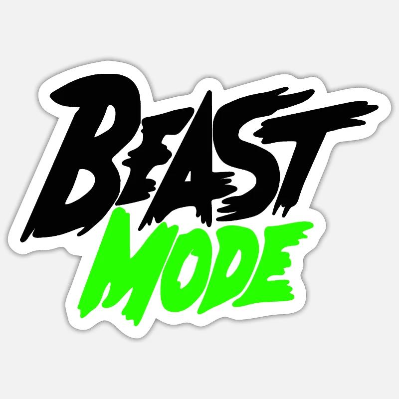Beast Mode Training Sticker size S (10 x 10 cm)