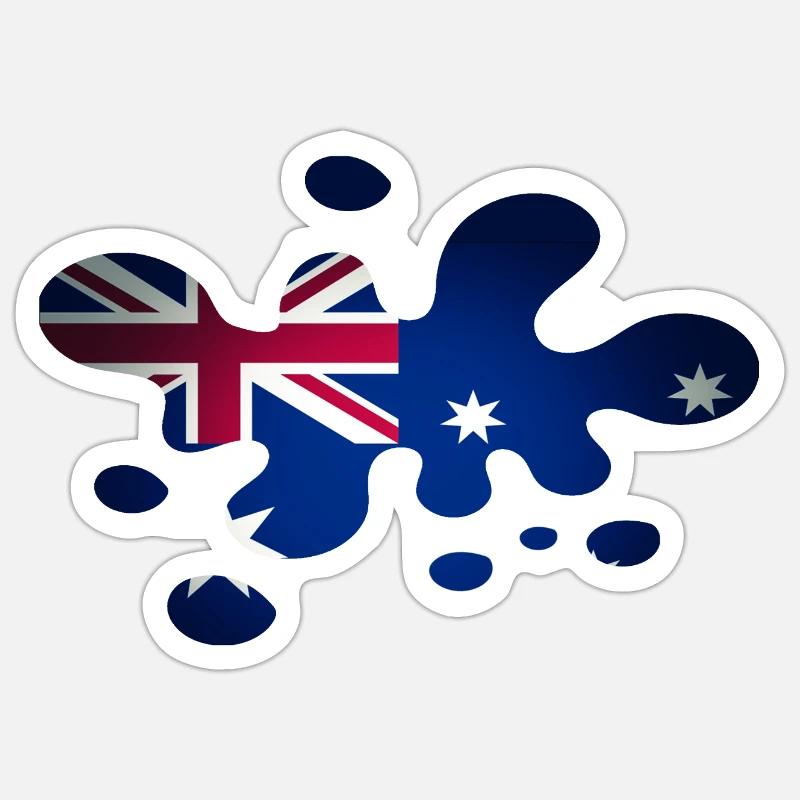 Australia - Sticker size S (10 x 10 cm) - white matte