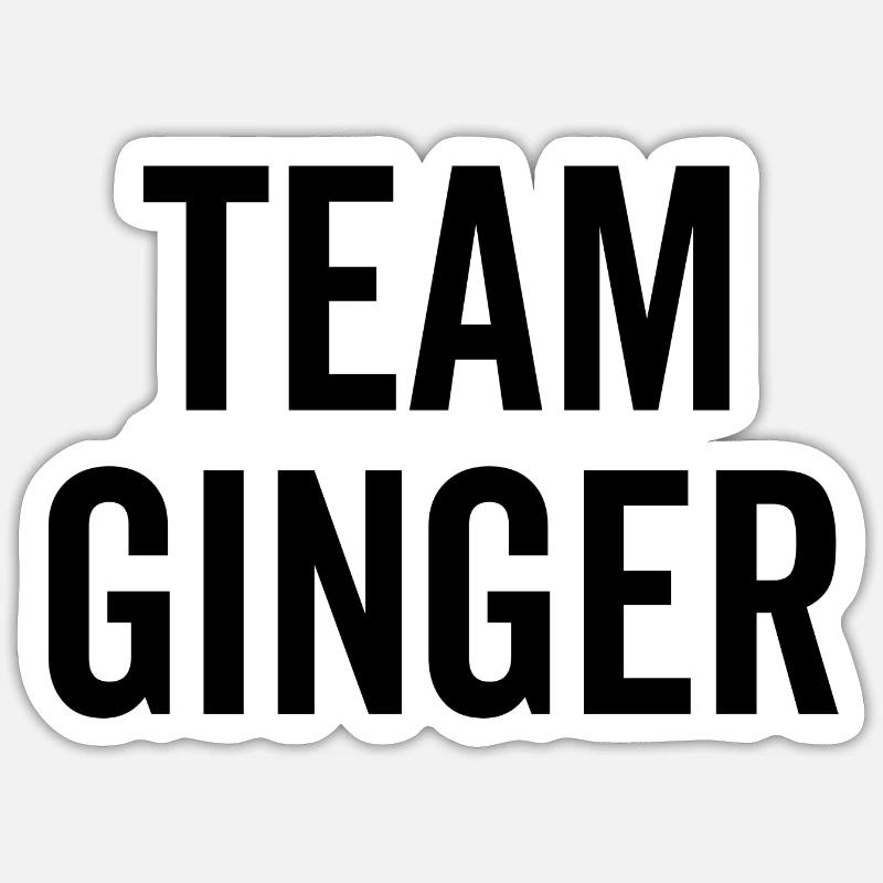 Team Ginger Sticker size S (10 x 10 cm)