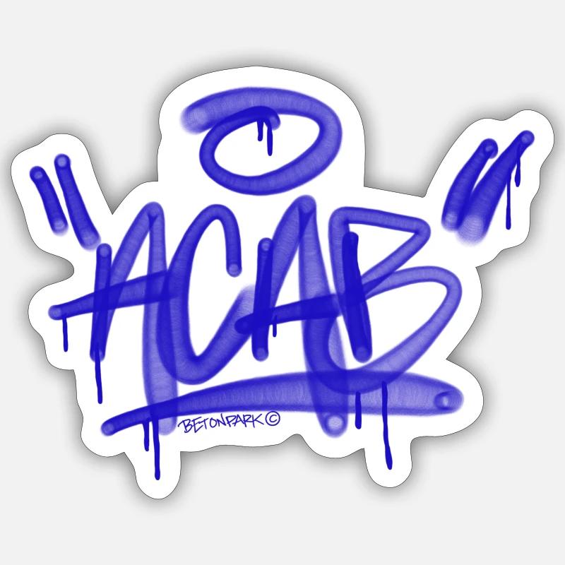 ACAB Graffiti Day - Sticker size S (10 x 10 cm) - white matte