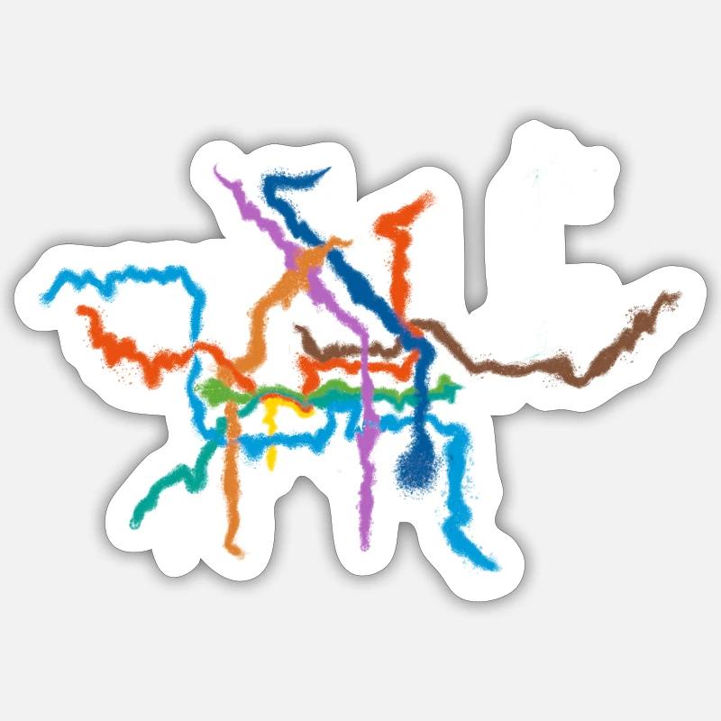 Netzplan Berlin Sticker Größe S (10 x 10 cm)