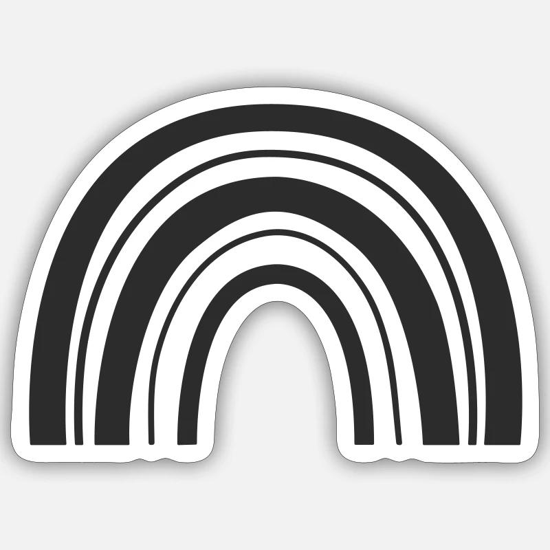 Rainbow - Sticker size S (10 x 10 cm) - white matte
