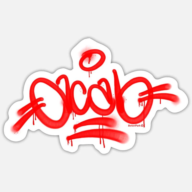 Acab Graffiti Day Red - Sticker size S (10 x 10 cm) - white matte