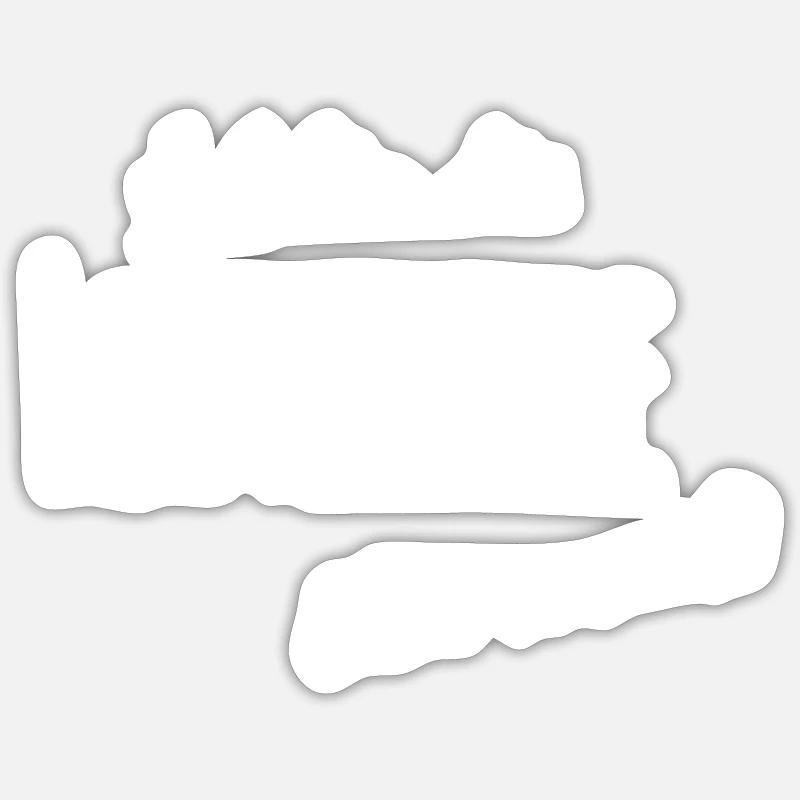 LEITSTUTE - Sticker Größe S (10 x 10 cm) - Mattweiß