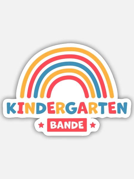 Kindergarten Bande - Sticker Größe S (10 x 10 cm) - Mattweiß