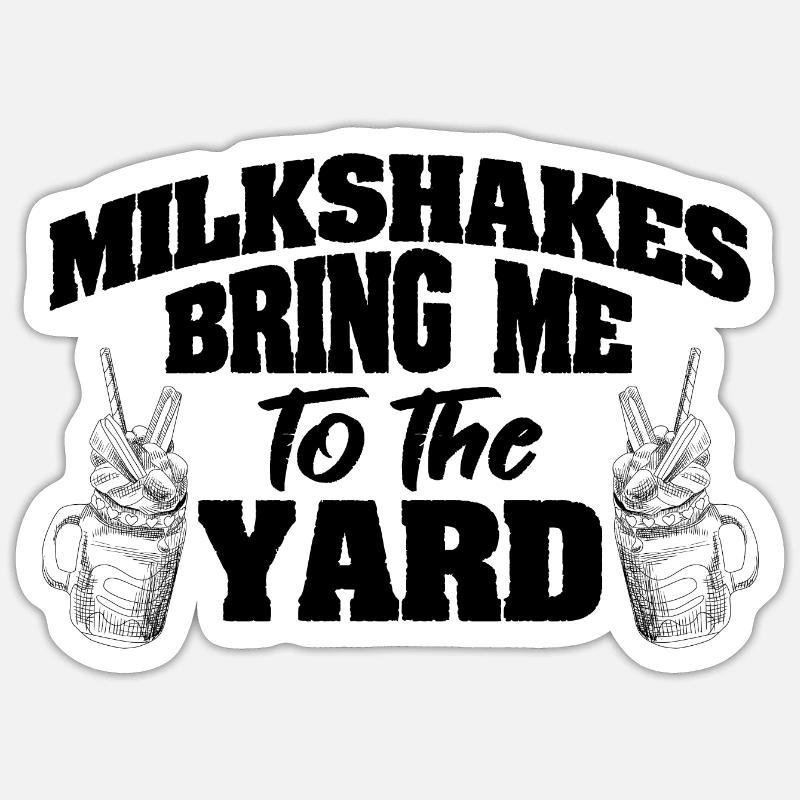 aimer le milkshake Sticker taille S (10 x 10 cm)