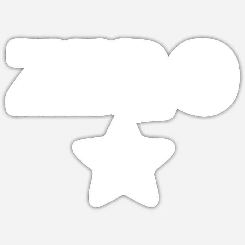 Zero - Sticker size S (10 x 10 cm) - white matte