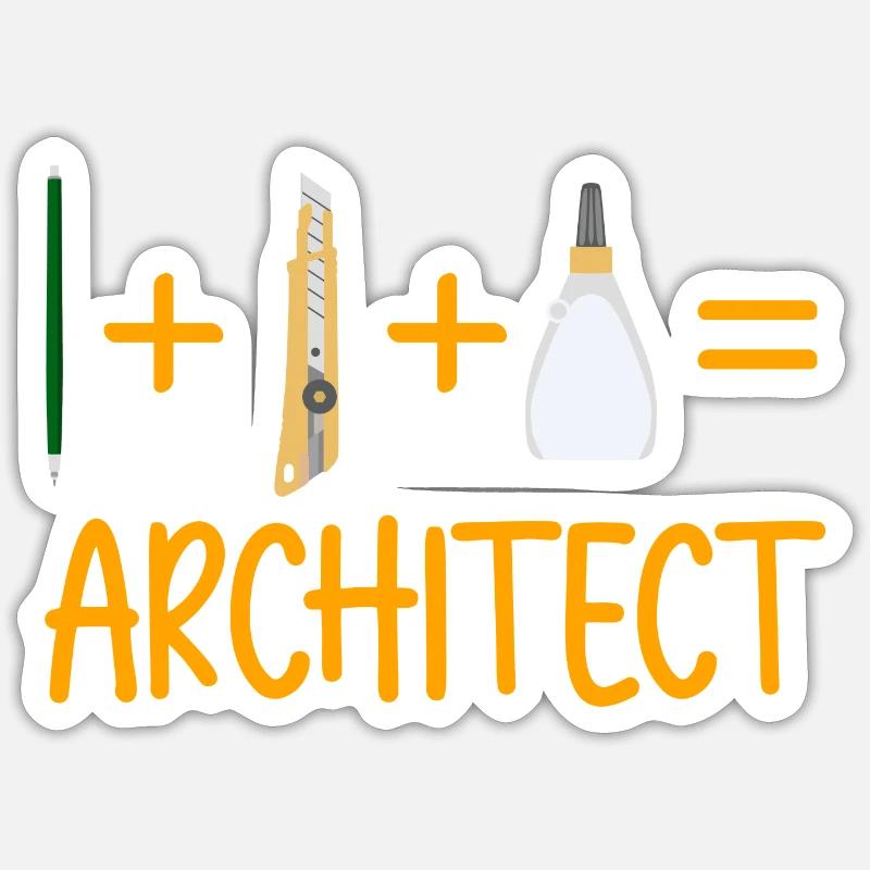 Architect Sticker size S (10 x 10 cm)
