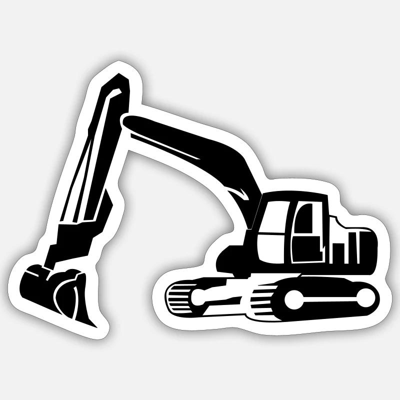 Bagger Sticker Größe S (10 x 10 cm)