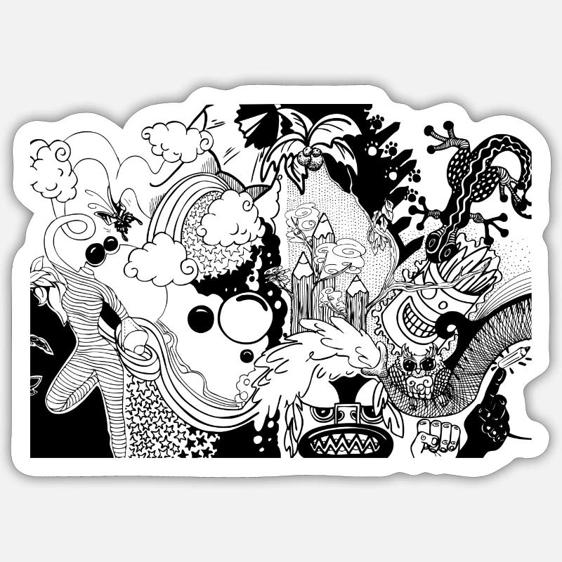 Sticker Größe S (10 x 10 cm) - 