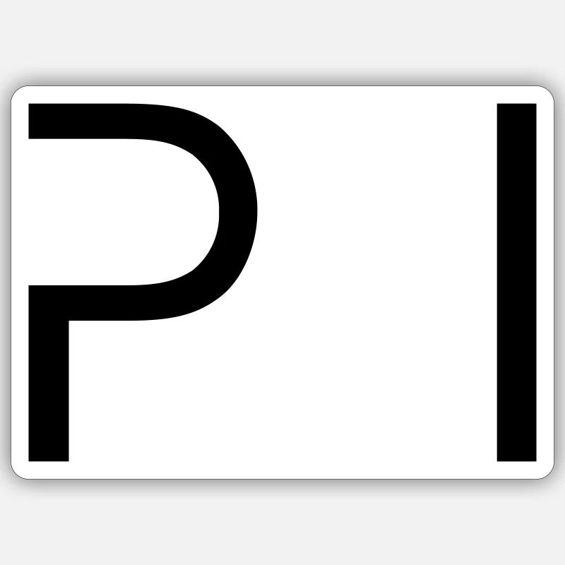 pi Sticker size S (10 x 10 cm)