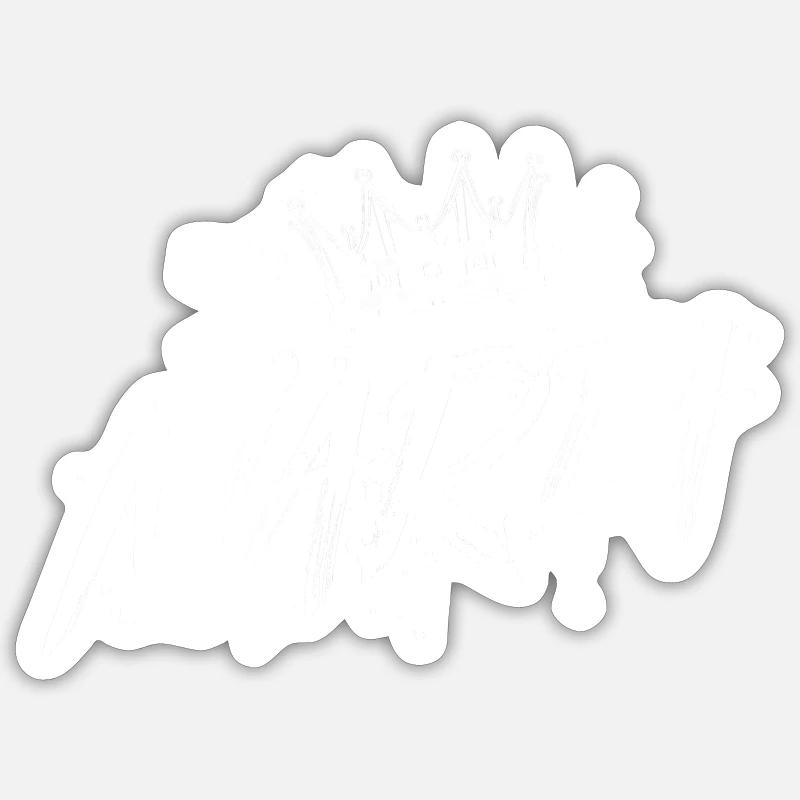 Maria - Sticker taille S (10 x 10 cm) - blanc mat