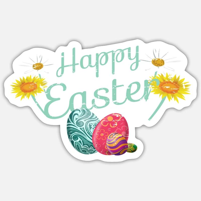 Happy Easter Sticker size S (10 x 10 cm)