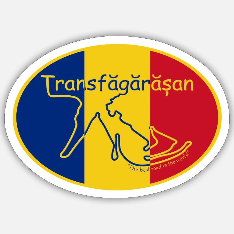 Transfăgărășan4ever - Sticker size S (10 x 10 cm) - white matte