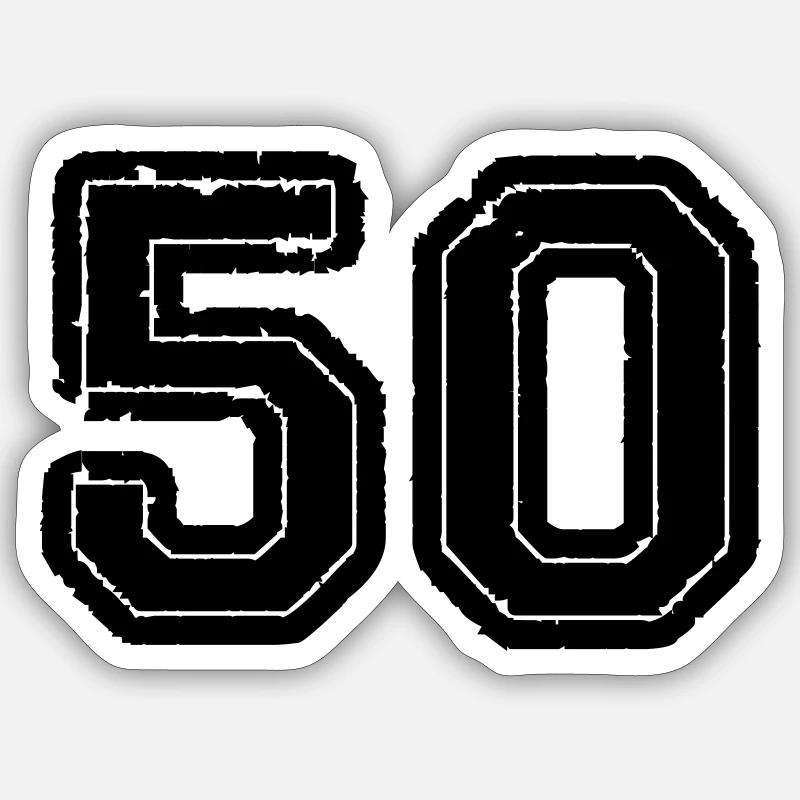 50 - Sticker taille S (10 x 10 cm) - blanc mat