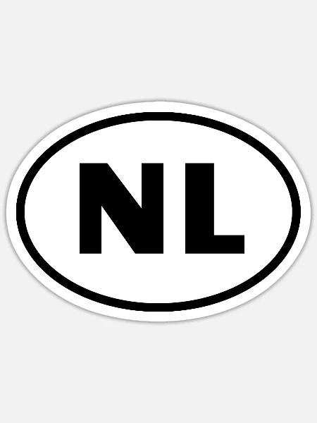 Holland - Sticker Größe S (10 x 10 cm) - Mattweiß