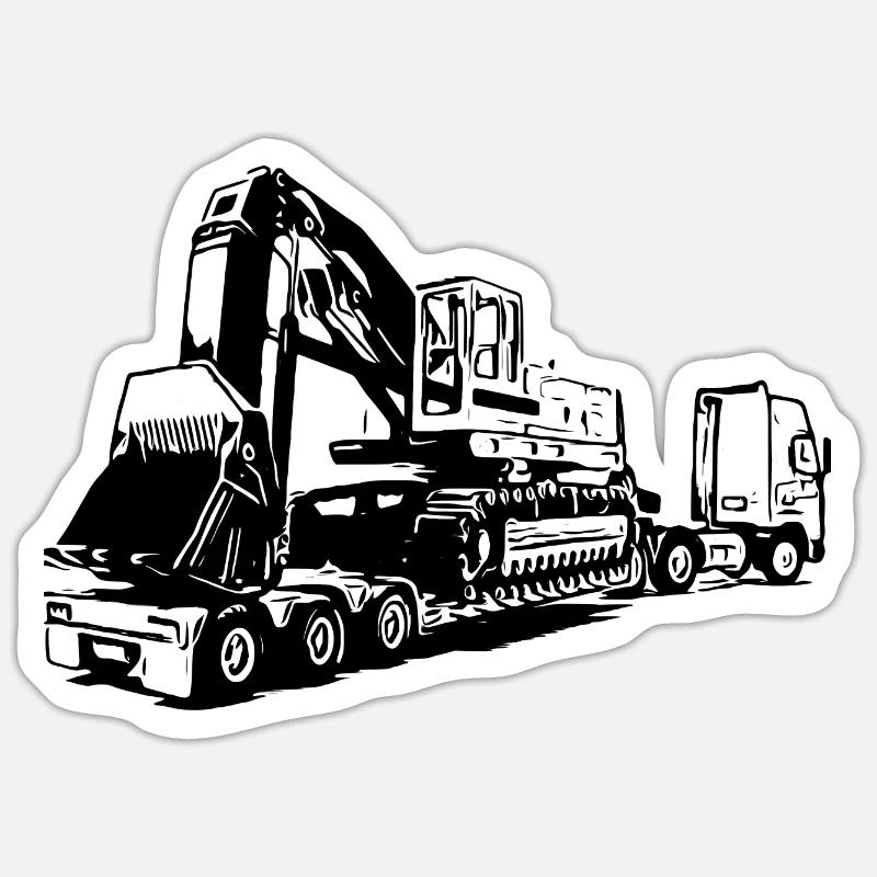 Bagger Sticker Größe S (10 x 10 cm)