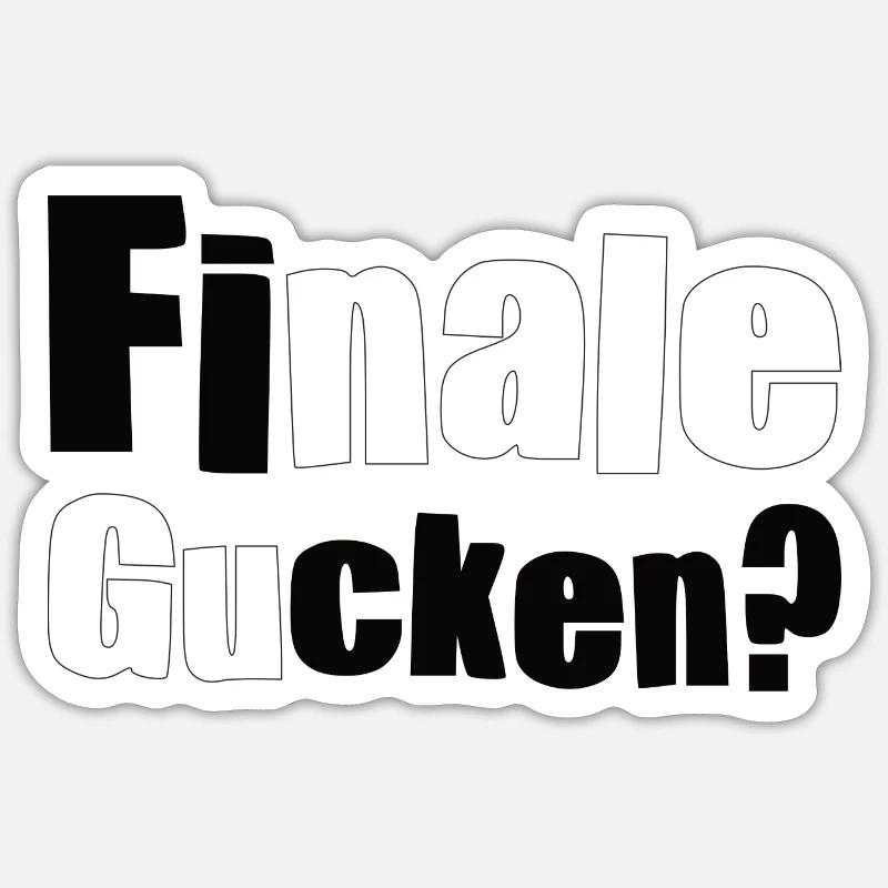 Ficken - Sticker Größe S (10 x 10 cm) - Mattweiß