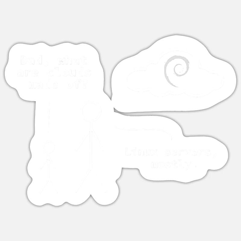 Jeu de mots pour informaticiens + programmeurs Sticker taille S (10 x 10 cm)