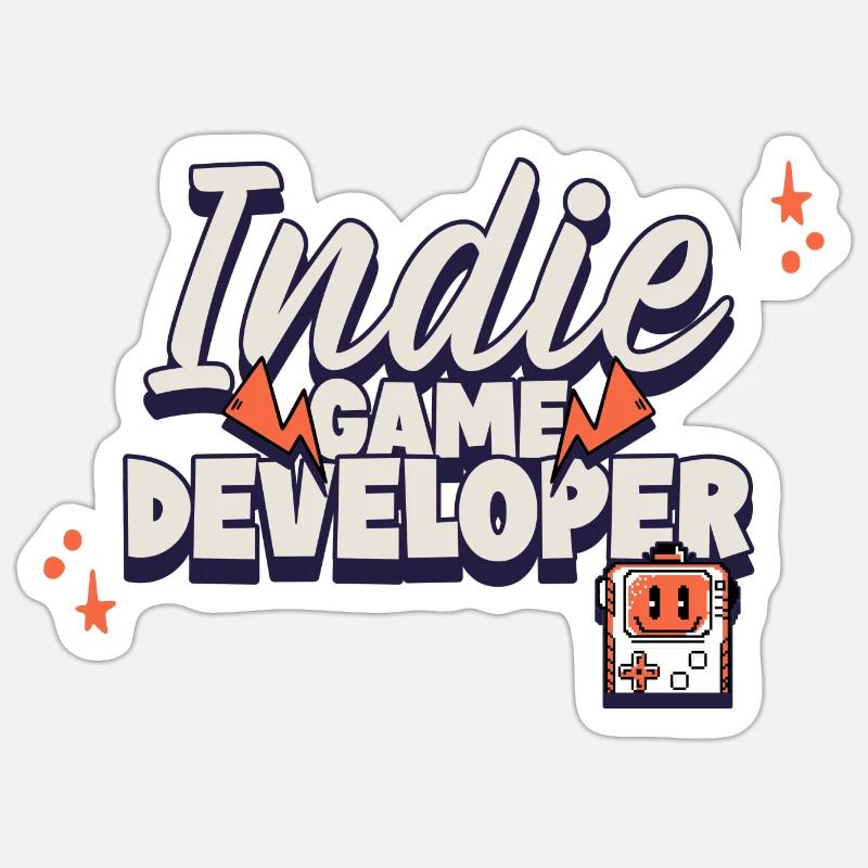 Indie Game Developer Sticker size S (10 x 10 cm)