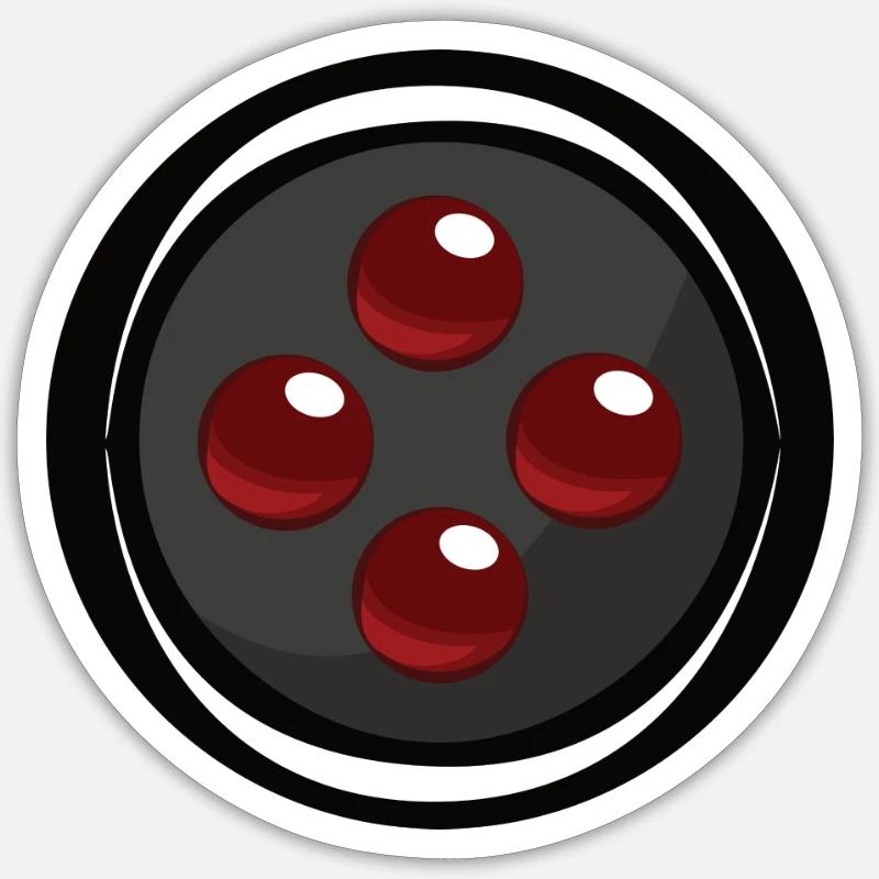 Gaming Button Keyboard Sticker size S (10 x 10 cm)