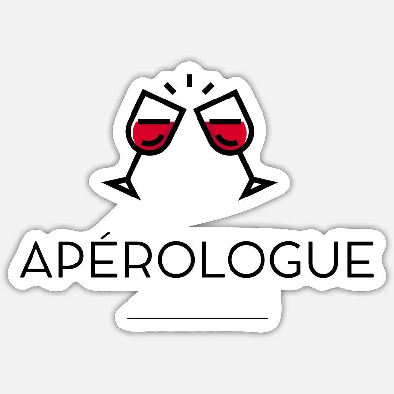 Apérologue Sticker taille S (10 x 10 cm)