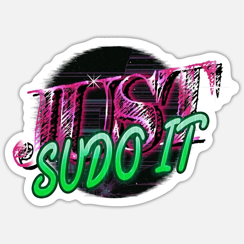 college student gift idea computer language father Sticker size S (10 x 10 cm)