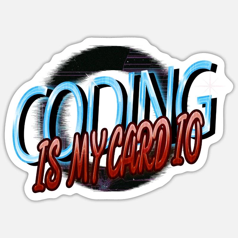 computer science geek computer father Sticker size S (10 x 10 cm)