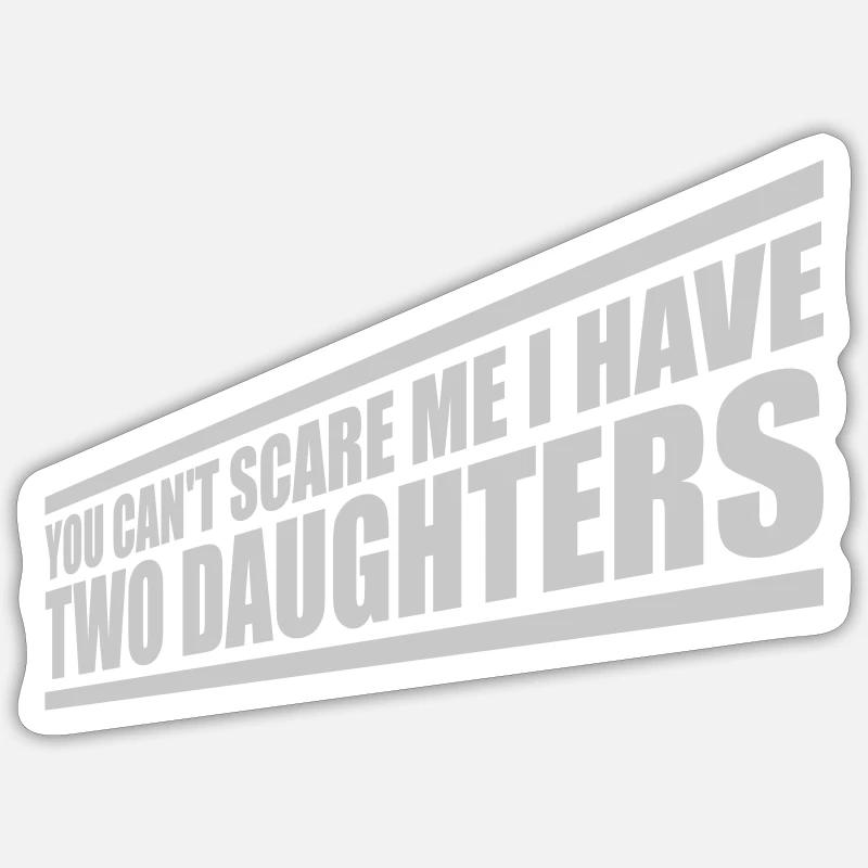 I have two daughters - Sticker size S (10 x 10 cm) - white matte